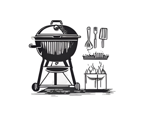 Outdoor Grill Illustration